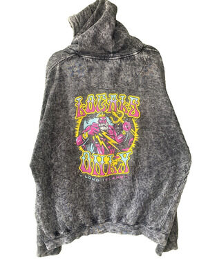 Keep It Local Hoodie Mens Size 2XL Long Island New York Locals Only Gray Sweater